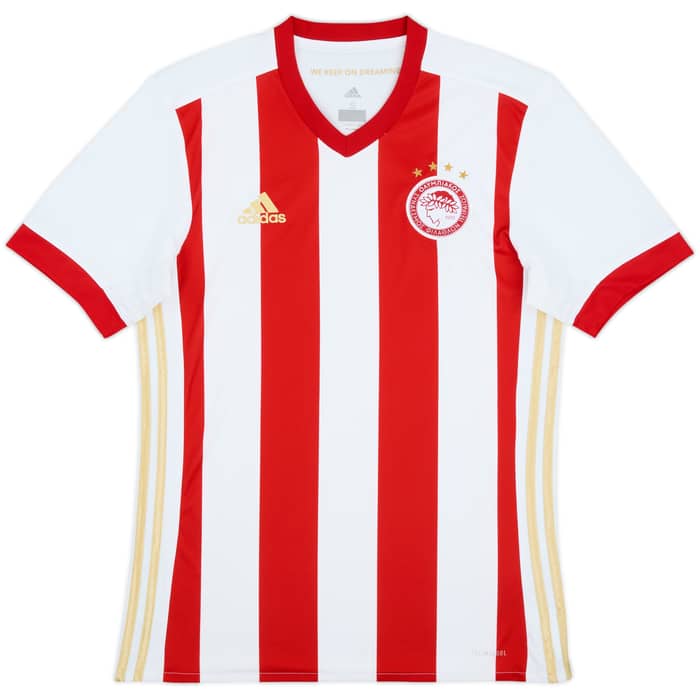 2017-18 Olympiakos Home Shirt - 8/10 - (S)
