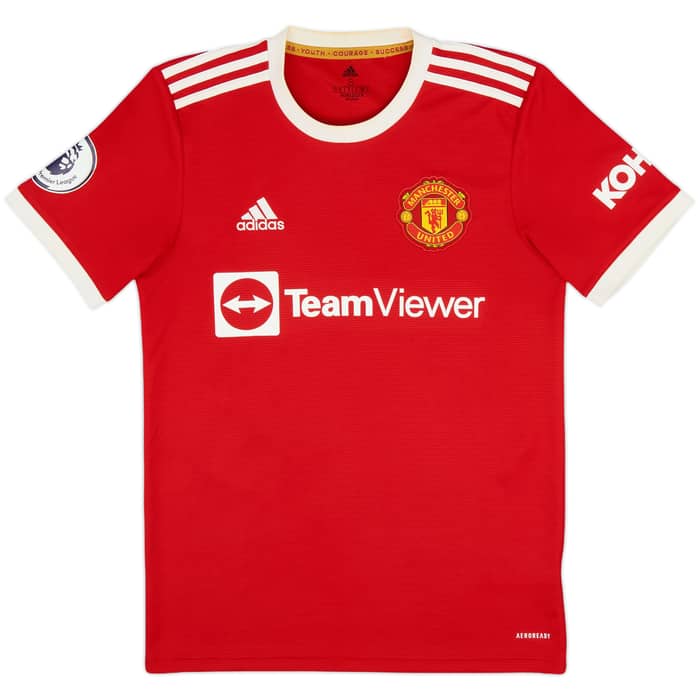 2021-22 Manchester United Home Shirt B.Fernandes #18 - 7/10 - (S)