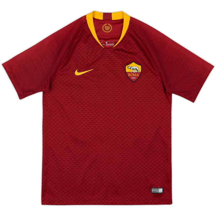 2018-19 Roma Home Shirt De Rossi #16 - 7/10 - (S)
