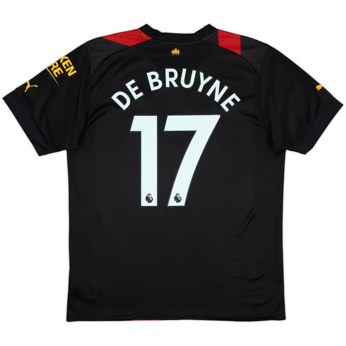 2022-23 Manchester City Away Shirt De Bruyne #17 - 9/10 - (L)