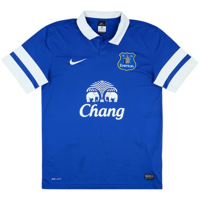 2013-14 Everton Home Shirt Jagielka #6 - 5/10 - (M)