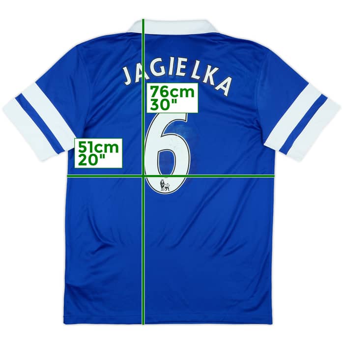 2013-14 Everton Home Shirt Jagielka #6 - 5/10 - (M)
