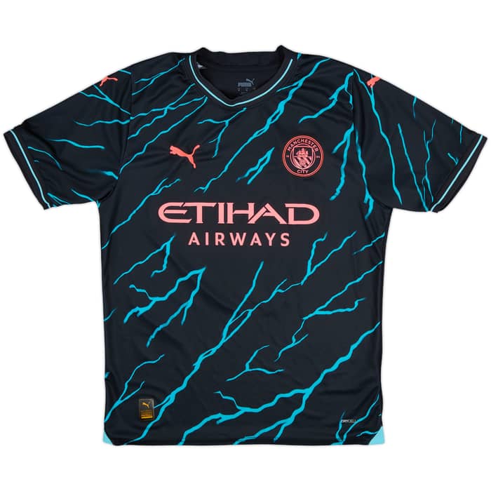 2023-24 Manchester City Third Shirt Haaland #9 - 8/10 - (M)