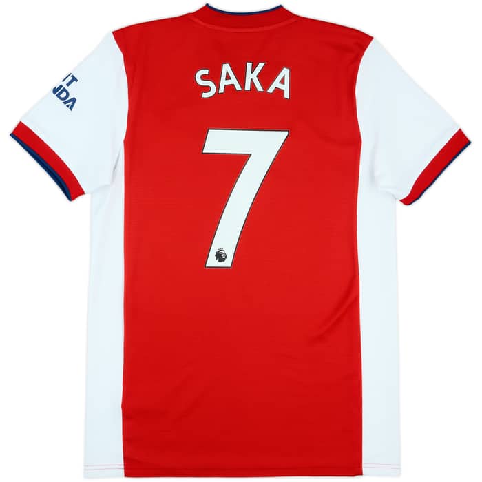 2021-22 Arsenal Home Shirt Saka #7 - 8/10 - (M)