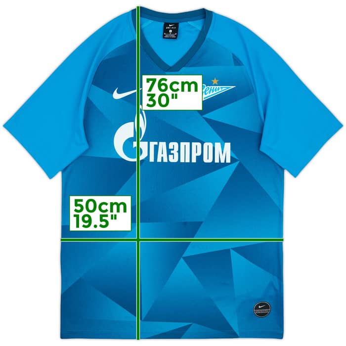 2019-20 Zenit St. Petersburg Basic Home Shirt - 7/10 - (M)