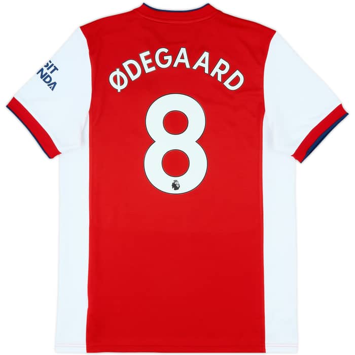 2021-22 Arsenal Home Shirt Odegaard #8 - 8/10 - (L)