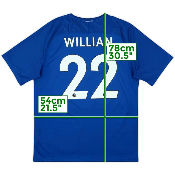 2017-18 Chelsea Home Shirt Willian #22 - 8/10 - (XL)