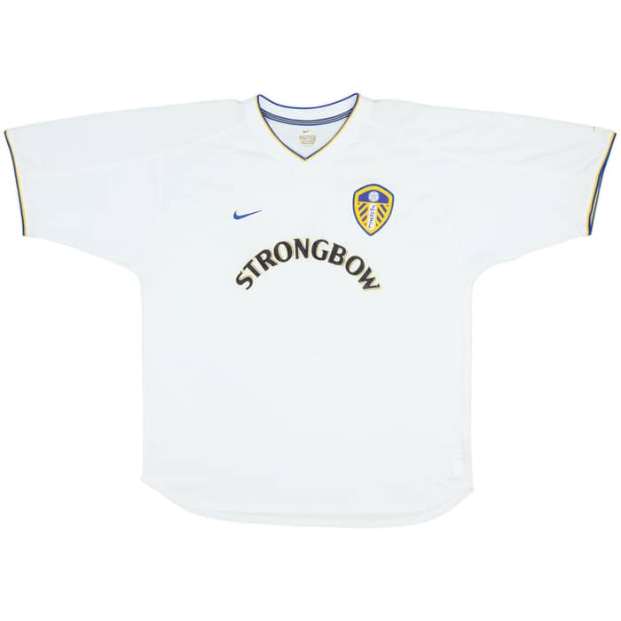 2000-02 Leeds United Home Shirt Radebe #5 - 8/10 - (L)
