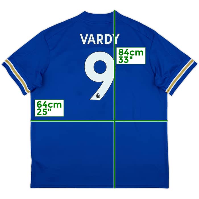 2020-21 Leicester Home Shirt Vardy #9 - 9/10 - (XXL)