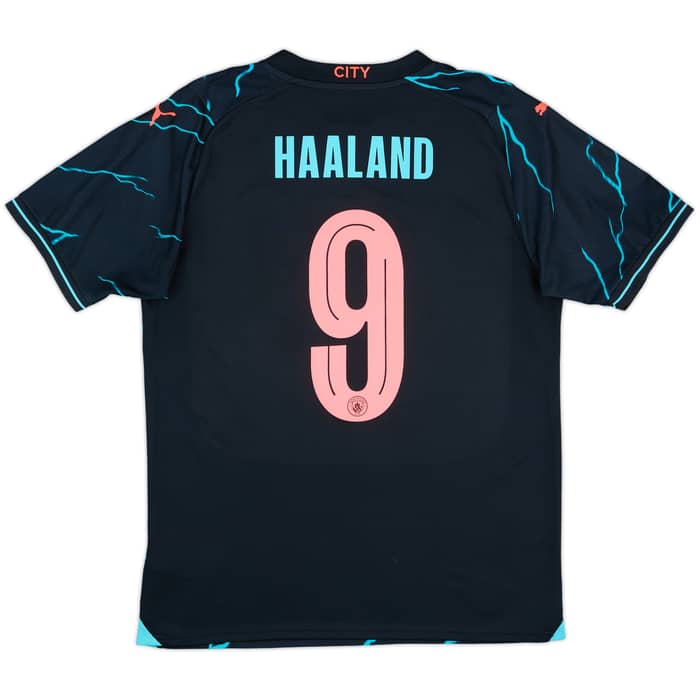 2023-24 Manchester City Third Shirt Haaland #9 - 10/10 - (M)