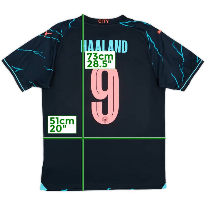 2023-24 Manchester City Third Shirt Haaland #9 - 10/10 - (M)