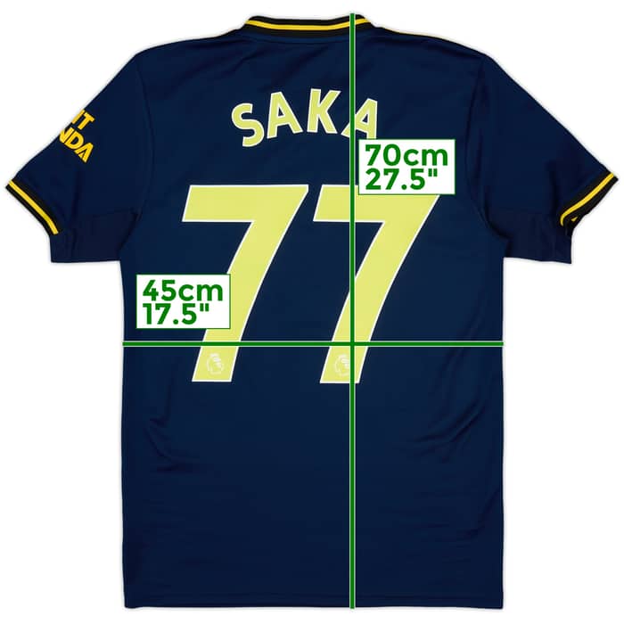 2019-20 Arsenal Third Shirt Saka #77 - 9/10 - (XS)