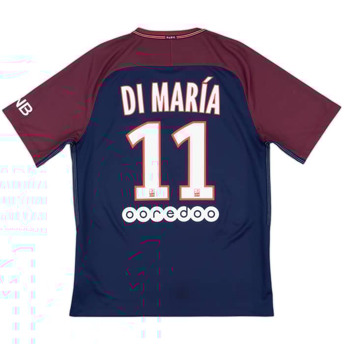 2017-18 Paris Saint-Germain Home Shirt Di Maria #11 - 9/10 - (M)