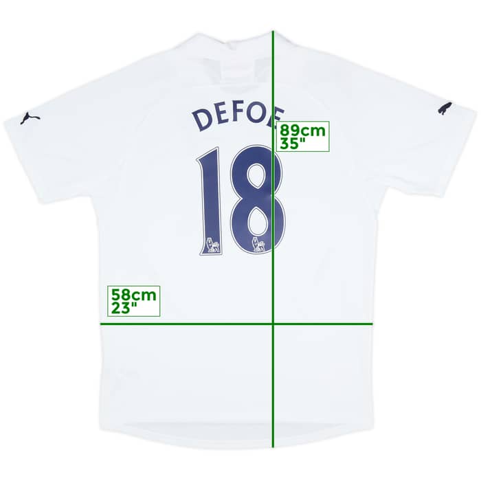 2011-12 Tottenham Home Shirt Defoe #18 - 8/10 - (XL)