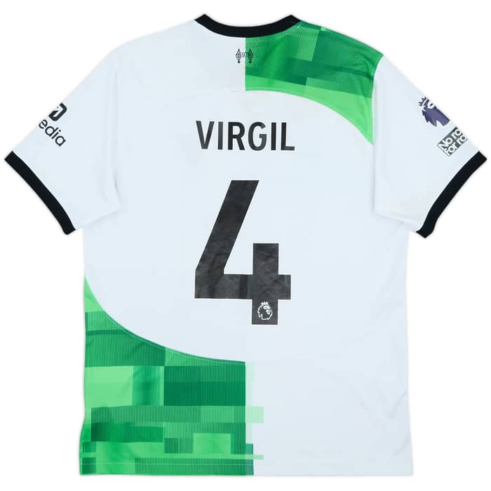 2023-24 Liverpool Away Shirt Virgil #4 - 5/10 - (L)