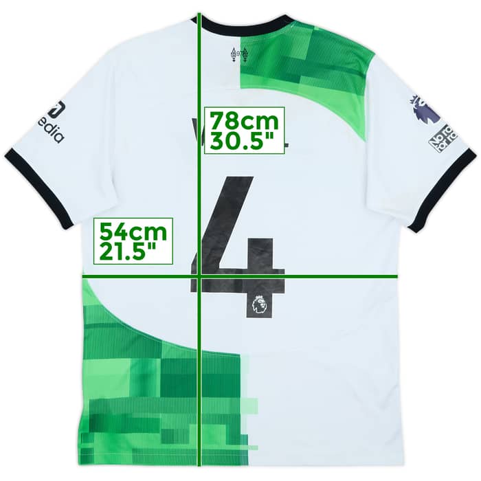 2023-24 Liverpool Away Shirt Virgil #4 - 5/10 - (L)