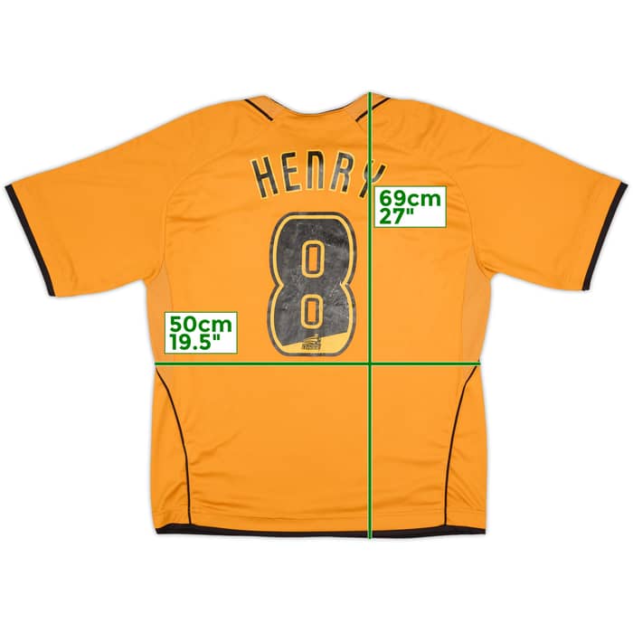 2006-08 Wolves Home Shirt Henry #8 - 6/10 - (L)