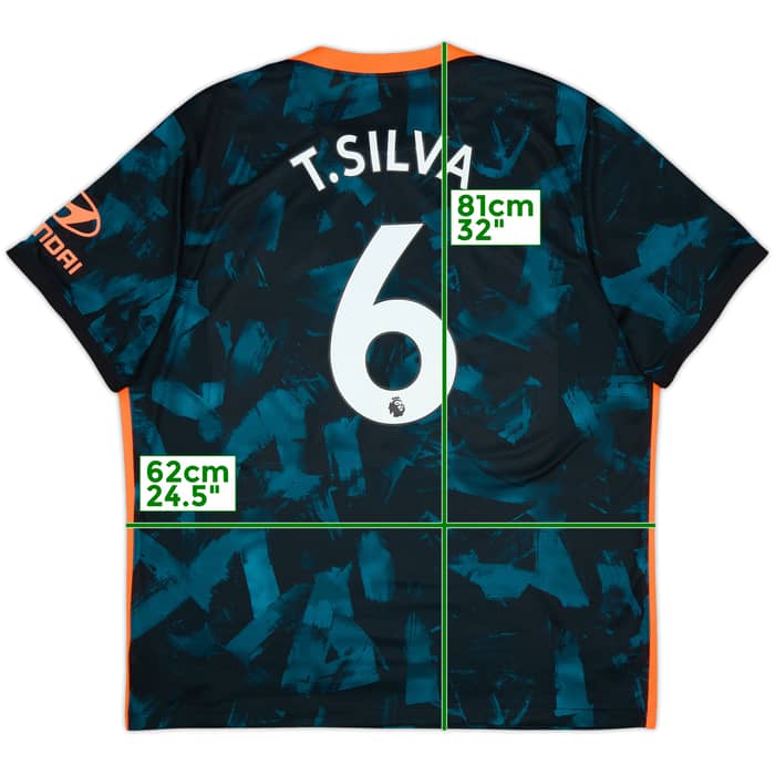 2021-22 Chelsea Third Shirt T.Silva #6 - 9/10 - (XXL)