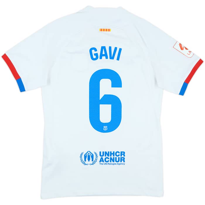 2023-24 Barcelona Away Shirt Gavi #6 - 7/10 - (S)