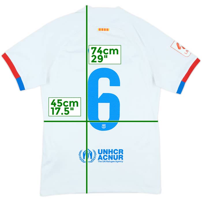 2023-24 Barcelona Away Shirt Gavi #6 - 7/10 - (S)