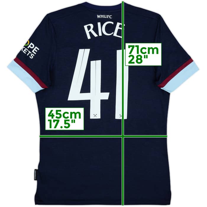 2021-22 West Ham Third Shirt Rice #41 - 8/10 - (S)