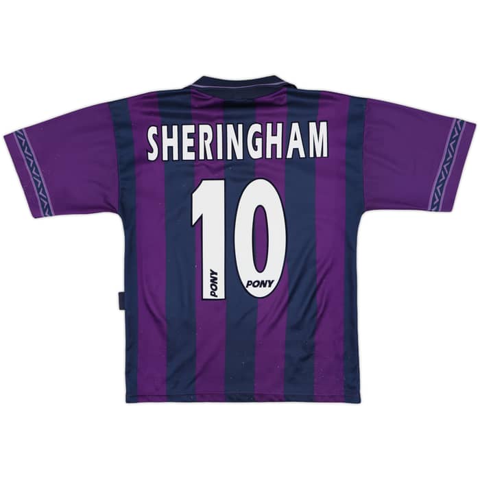 1995-97 Tottenham Away Shirt Sheringham #10 - 7/10 - (S)