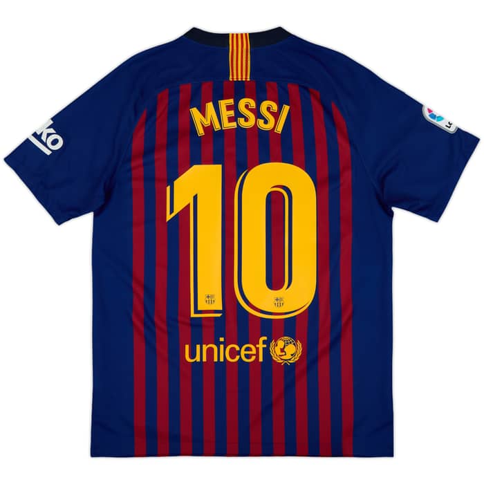 2018-19 Barcelona Home Shirt Messi #10 - 10/10 - (M)