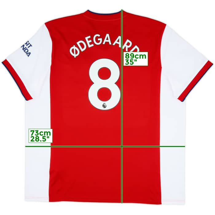 2021-22 Arsenal Home Shirt Odegaard #8 - 10/10 - (3XL)