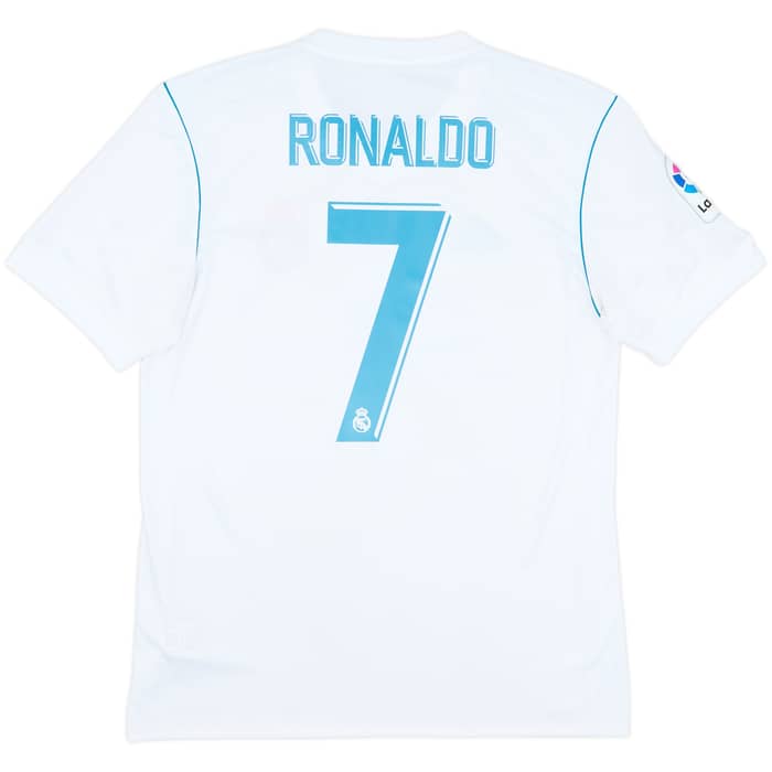 2017-18 Real Madrid Home Shirt Ronaldo #7 - 8/10 - (M)