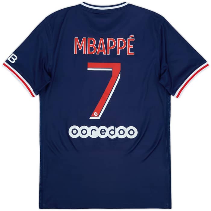 2020-21 Paris Saint-Germain Home Shirt Mbappe #7 - 7/10 - (S)