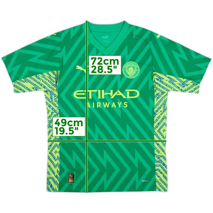 2023-24 Manchester City GK S/S Shirt - 10/10 - (M)