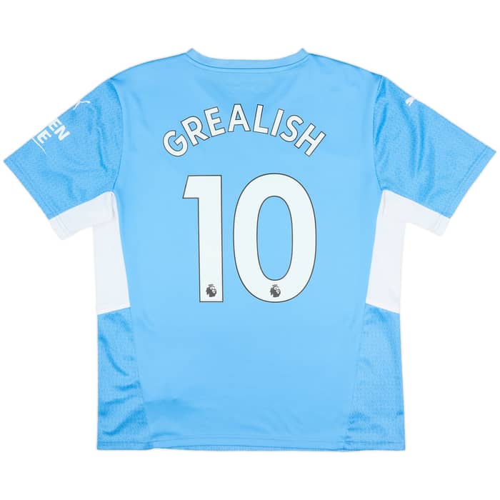 2021-22 Manchester City Home Shirt Grealish #10 - 10/10 - (L)