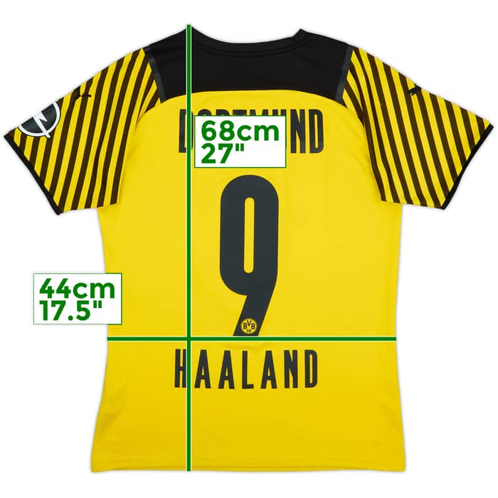 2021-22 Borussia Dortmund Home Shirt Haaland #9 - 9/10 - (S)