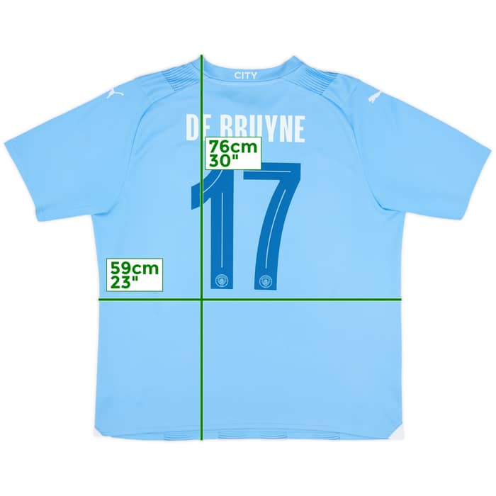 2023-24 Manchester City Home Shirt De Bruyne #17 - 10/10 - (XL)