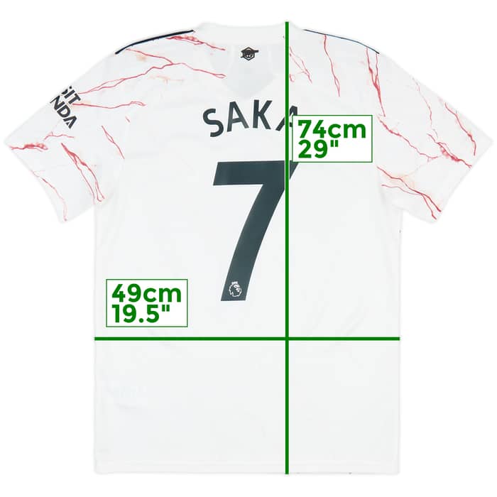 2020-21 Arsenal Away Shirt Saka #7 - 10/10 - (M)