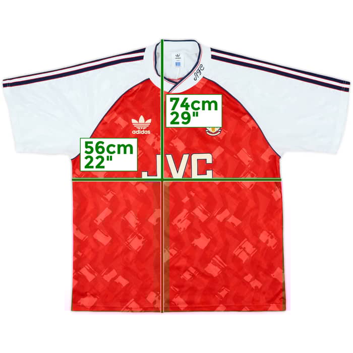 1990-92 Arsenal Home Shirt - 9/10 - (L)