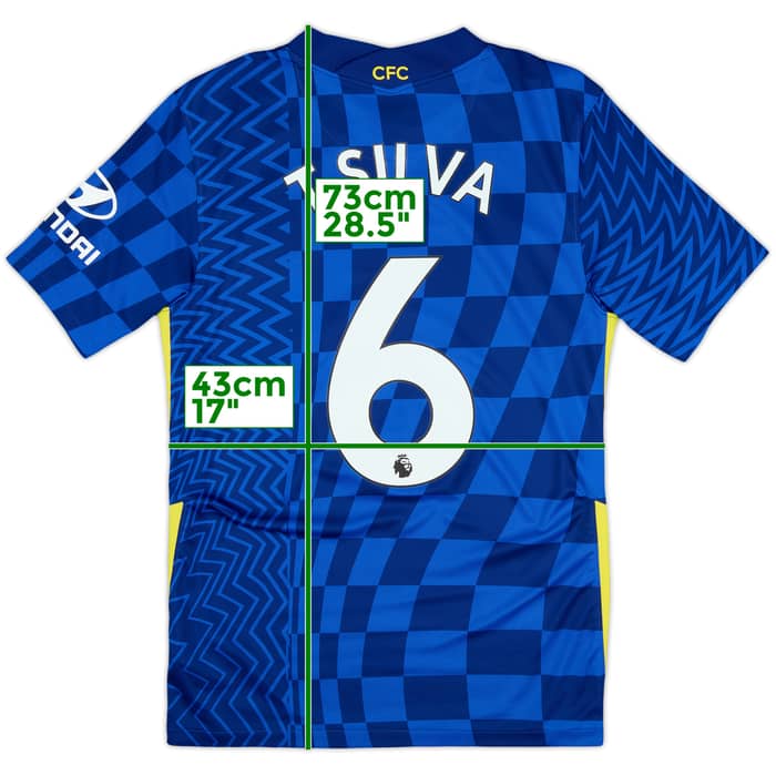 2021-22 Chelsea Home Shirt T.Silva #6 - 10/10 - (S)