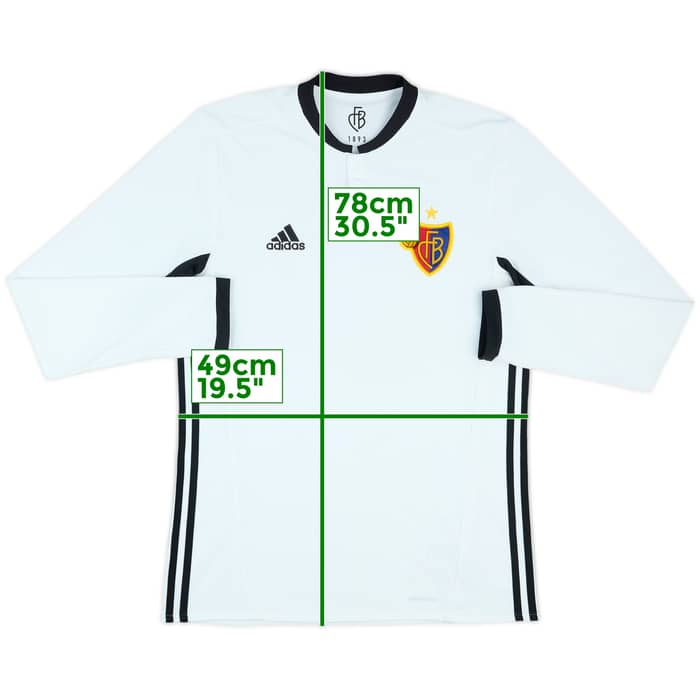 2016-17 Basel Away L/S Shirt - 10/10 - (M)