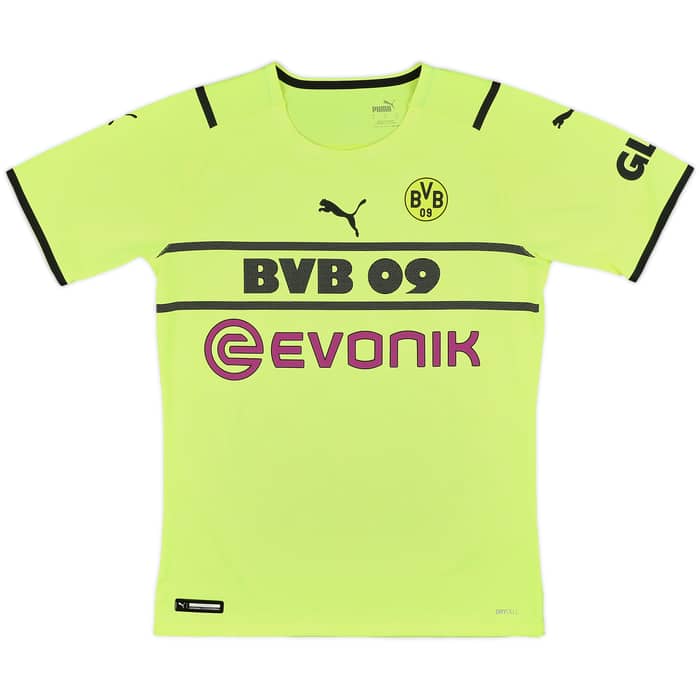 2021-22 Borussia Dortmund Authentic European Home Shirt Haaland #9 - 10/10 - (S)