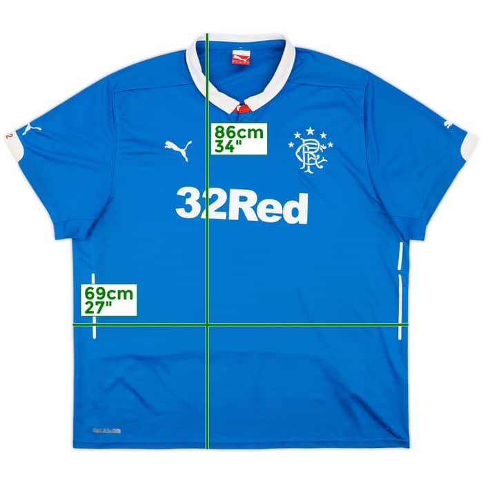 2014-15 Rangers Home Shirt - 8/10 - (4XL)