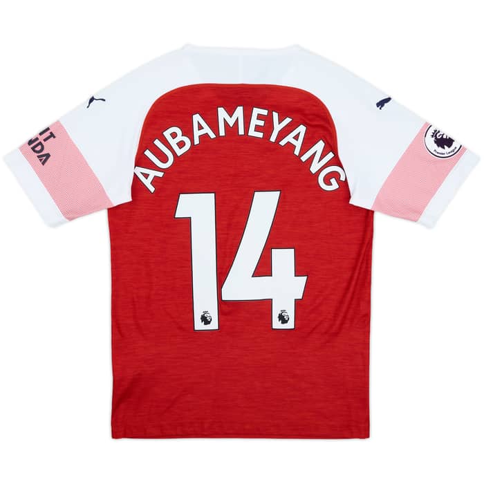 2017-18 Arsenal Home Shirt Aubameyang #14 - 9/10 - (XS)