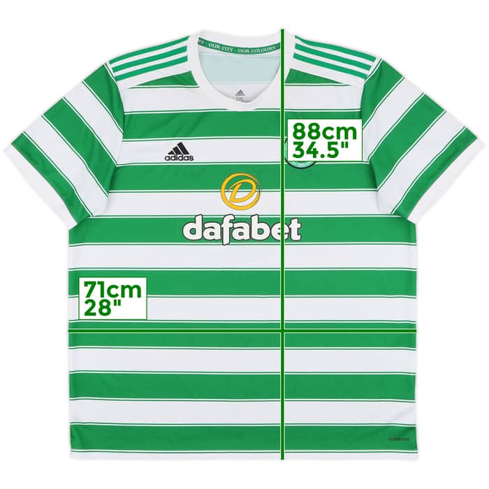 2021-22 Celtic Home Shirt - 7/10 - (XXL)