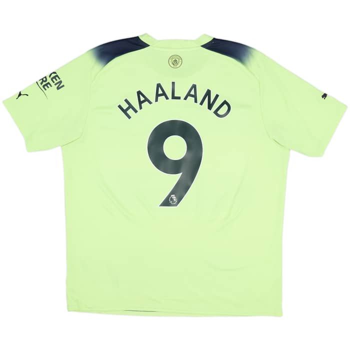 2022-23 Manchester City Third Shirt Haaland #9 - 7/10 - (XL)