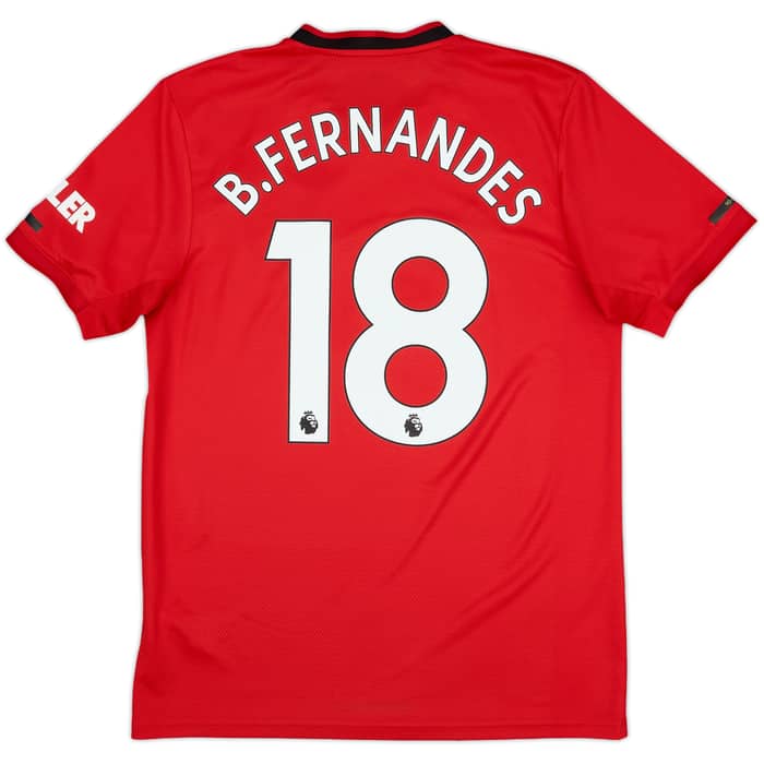2019-20 Manchester United Home Shirt B.Fernandes #18 - 7/10 - (M)