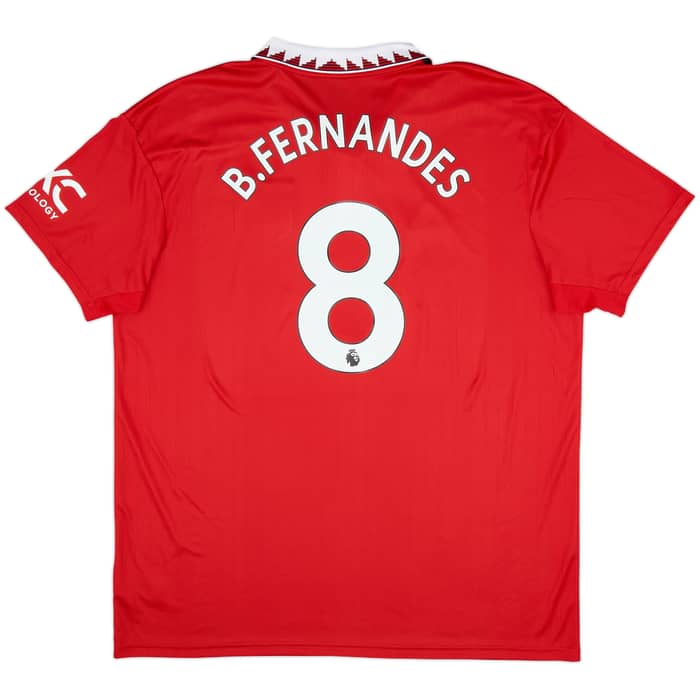 2022-23 Manchester United Home Shirt B.Fernandes #8 - 10/10 - (XXL)