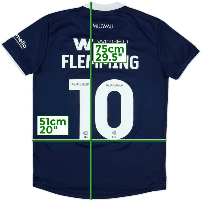 2023-24 Millwall Home Shirt Flemming #10 - 7/10 - (S)