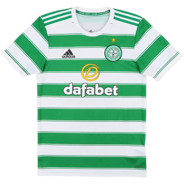 2021-22 Celtic Home Shirt - 9/10 - (XS)