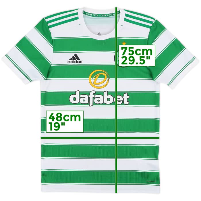 2021-22 Celtic Home Shirt - 9/10 - (XS)