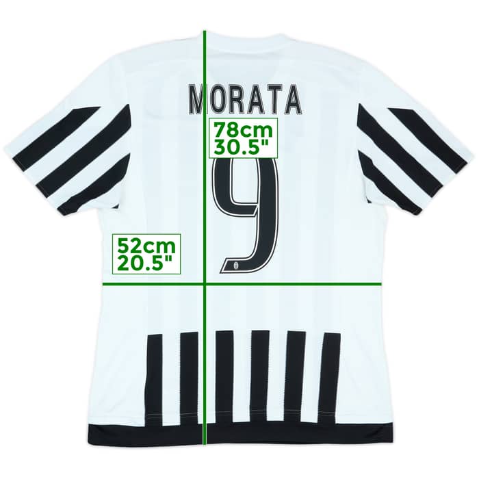 2015-16 Juventus Home Shirt Morata #9 - 10/10 - (L)