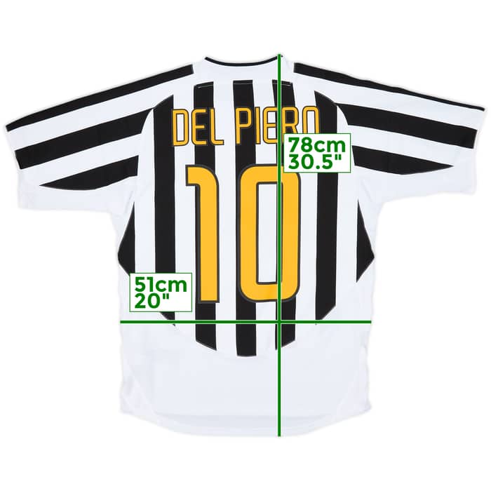 2003-04 Juventus Home Shirt Del Piero #10 - 9/10 - (M)